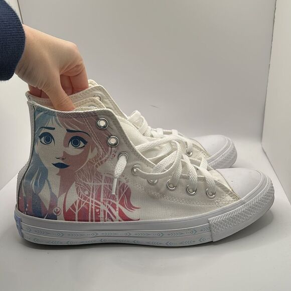 NEW Converse x Frozen 2 Chuck Taylor All Star Hi Anna Elsa Sneaker Womens Disney - Picture 6 of 10